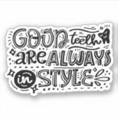 良い歯はいつもスタイル シール (正面)