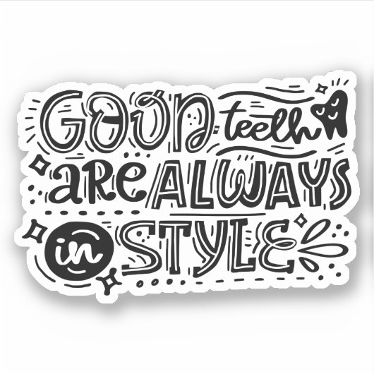 良い歯はいつもスタイル シール (正面)