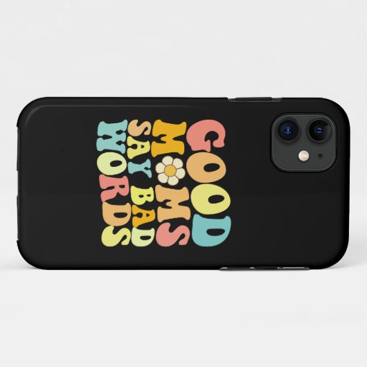 良い母は悪い言葉を言うグルーヴィー母の日 Case-Mate iPhoneケース (裏面(横))