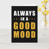 良い気分 カード (黄色い花)