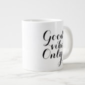 良い気持ちのみで幸感動的せな肯定 ジャンボコーヒーマグカップ (正面右)