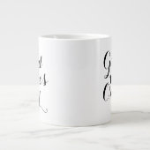 良い気持ちのみで幸感動的せな肯定 ジャンボコーヒーマグカップ (正面)