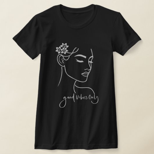 良い波動だけ Tシャツ (レイダウン)