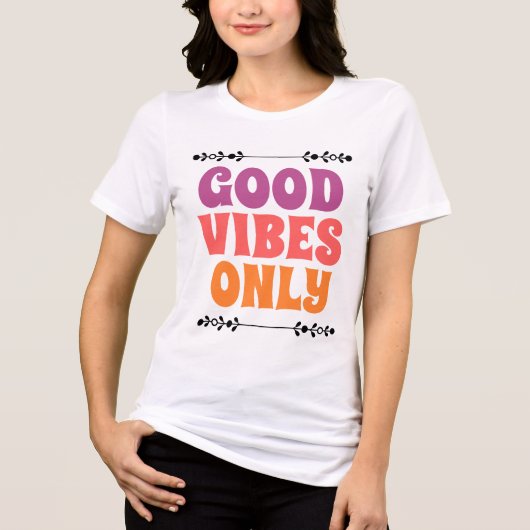良い波動のみ トライブレンドＴシャツ (正面)