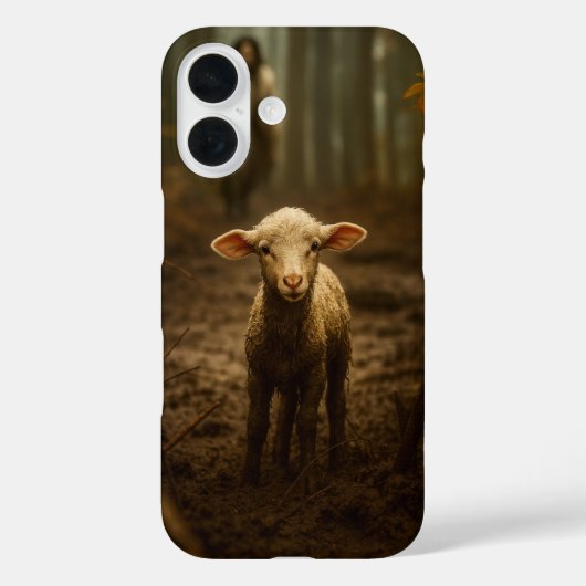 良い牧羊人と迷える羊 - イエス様と羊 Case-Mate iPhoneケース (裏面)