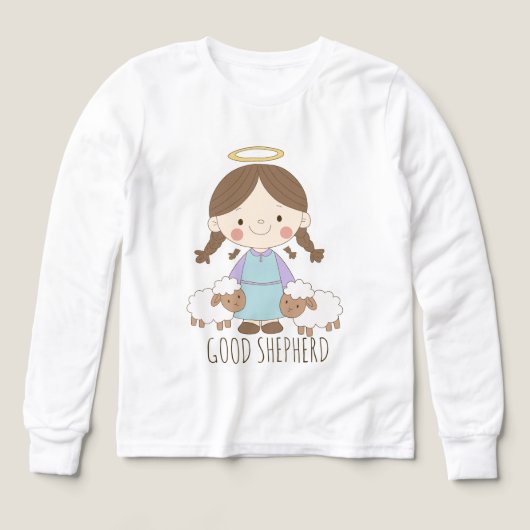 良い牧者 可愛い キリスト教の子供服 (デザイン正面)