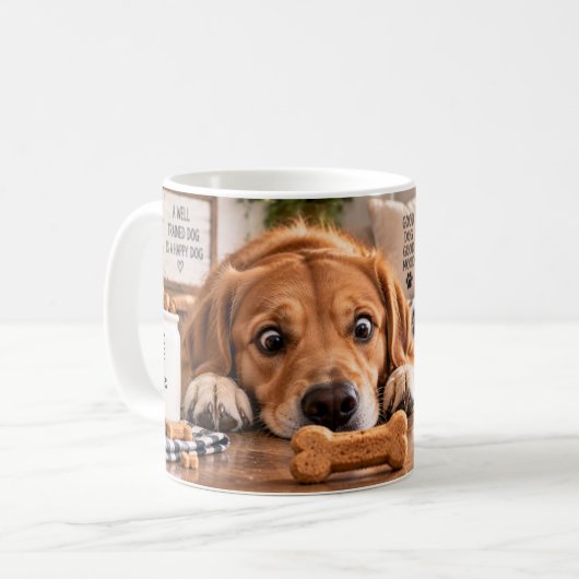 良い犬にはおやつを マグカップ (正面左)