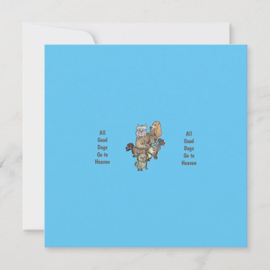 良い犬はすべて天国 カード (正面)