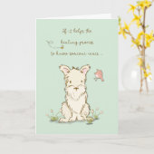 良い犬を得気に救済癒しプロセス カード (黄色い花)