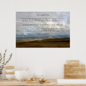 良い生活を送る – Marcus Aurelius ポスター (キッチン)