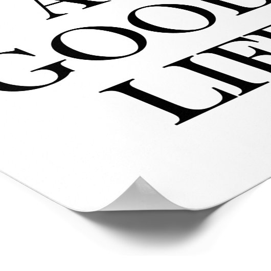 良い生活を送感動的る ポスター (角)