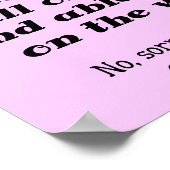 良い男のコーおもしろいヒポスターのサイン ポスター (角)