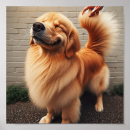 良い男の子 – ゴールデンレトリバー ポスター