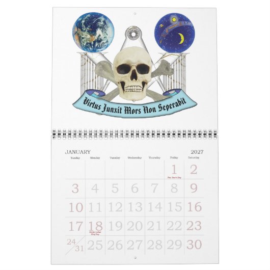 良い男性をより良くする カレンダー (1月 2027)