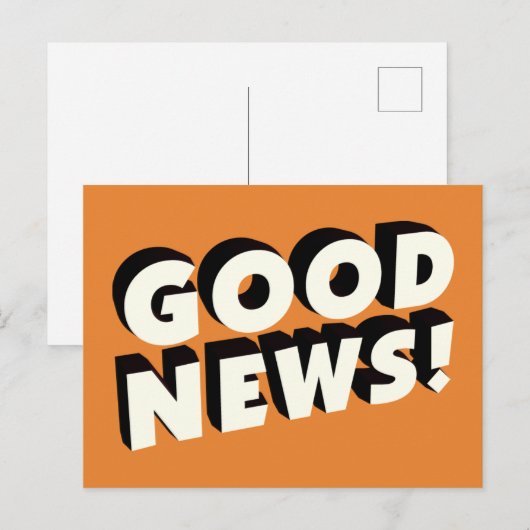 良い知らせ！ ポストカード (正面/裏面)