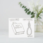 良い知らせ！悪い野瀬 ポストカード (スタンド正面)