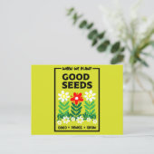良い種を植える ポストカード (スタンド正面)