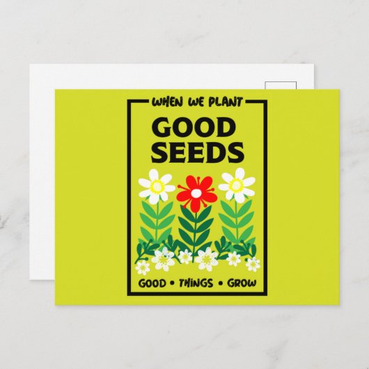 良い種を植える ポストカード (正面/裏面)