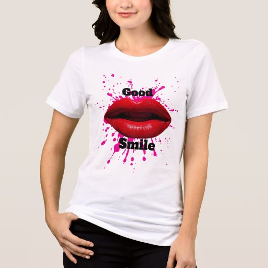 良い笑顔のTシャツ トライブレンドＴシャツ (正面)