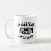 良い結婚はキャセロールみたい コーヒーマグカップ (左)