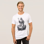 良い羊飼いとしてのイエス・キリスト Tシャツ (正面全面)