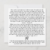 良い羊飼いと羊失ったのフラットカード (裏面)