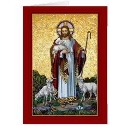 良い羊飼いのタイルを飾るキリスト，クフスタイン，オーストリア