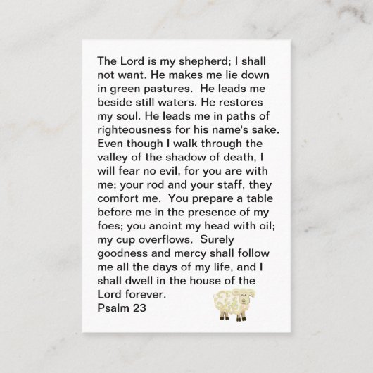 良い羊飼い失ったと羊 名刺 (裏面)