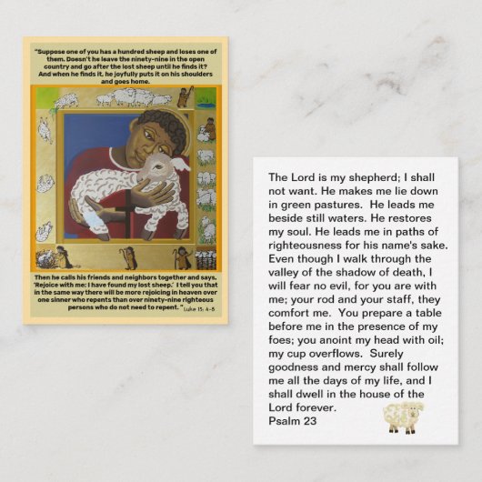 良い羊飼い失ったと羊 名刺 (正面/裏面)