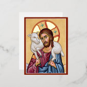 良い羊飼い 箔シーズンポストカード (正面/裏面)