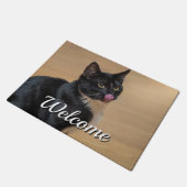 良い舐め親しげに歓迎の言葉 ドアマット (アングル)