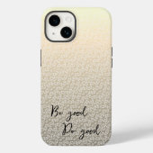 良い良い葉の花模様金ゴールド茶色 Case-Mate iPhoneケース (裏面)