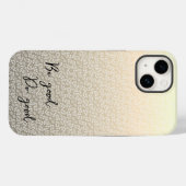 良い良い葉の花模様金ゴールド茶色 Case-Mate iPhoneケース (裏面 (横))