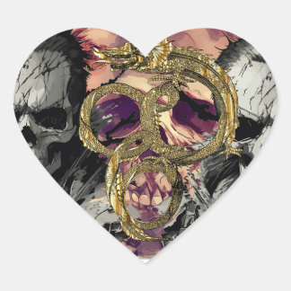 良い芸術。 ハートシール
