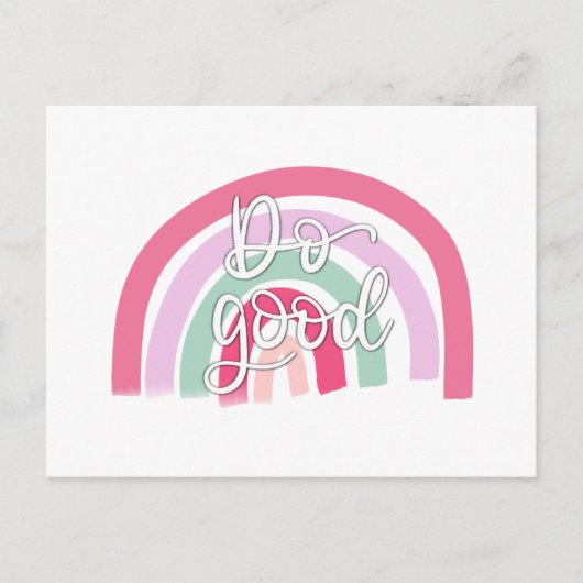 良い虹を描く ポストカード (正面)