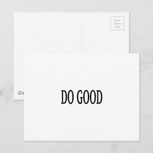 良い行いをする ポストカード (正面/裏面)