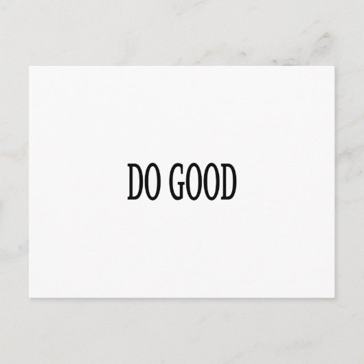 良い行いをする ポストカード (正面)