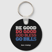 良い行く良い神の祝福を行く請求書のおもしろいヴィンテージ キーホルダー (正面)