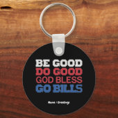 良い行く良い神の祝福を行く請求書のおもしろいヴィンテージ キーホルダー (正面)