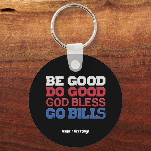 良い行く良い神の祝福を行く請求書のおもしろいヴィンテージ キーホルダー (正面)