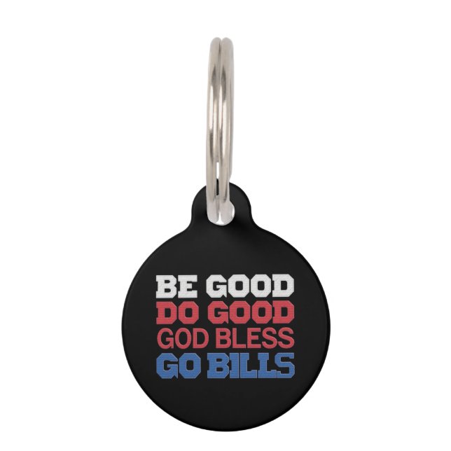 良い行く良い神の祝福を行く請求書のおもしろいヴィンテージ ペット　ネームタグ (正面)
