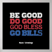 良い行く良い神の祝福を行く請求書のおもしろいヴィンテージ ポスター (正面)