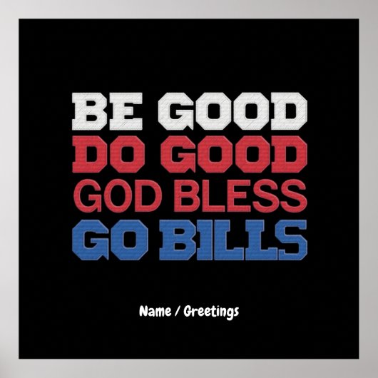 良い行く良い神の祝福を行く請求書のおもしろいヴィンテージ ポスター (正面)