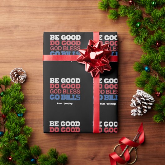 良い行く良い神の祝福を行く請求書のおもしろいヴィンテージ ラッピングペーパー (クリスマスギフト)