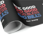 良い行く良い神の祝福を行く請求書のおもしろいヴィンテージ ラッピングペーパー (ロールコーナー)