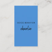 良い行動 | ブルーキッモダンド報酬パンチカード 割引カード (裏面)