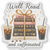 良い読とカフェイン本の恋人の本トックギフト シール (正面)