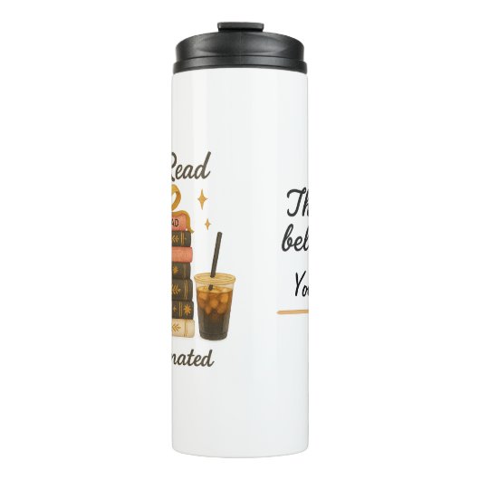 良い読とカフェイン本の恋人の本トックギフト タンブラー (正面)