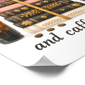 良い読とカフェイン本の恋人の本トックギフト ポスター (角)