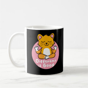 良い違うかわいいオレンジ猫ヨガをしている コーヒーマグカップ